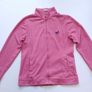 Peter Millar Women Jersey Knit Full Zip Jacket Medium Pockets Golf